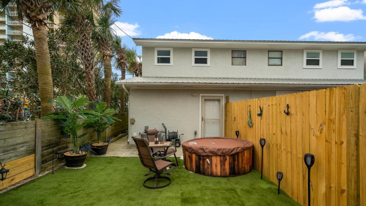Pet Friendly Townhome With Gulf Views And Hot Tub Right Across From Beach And Schooners Panama City Beach Buitenkant foto